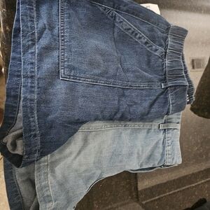 GAP Women's Relaxed Denim Shorts in Dark and Light Blue Washes XL (NWT)